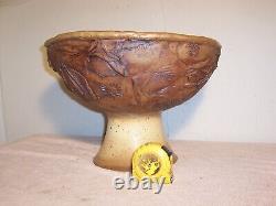 Large Unusual Vintage Mid-Century Studio Pottery Centerpiece Punch Bowl