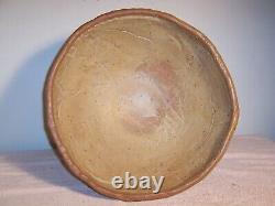 Large Unusual Vintage Mid-Century Studio Pottery Centerpiece Punch Bowl