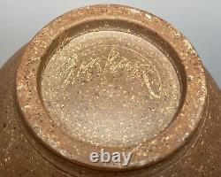 Large, VINTAGE J. Edward Barker Handmade Studio Pottery Stoneware Vase SIGNED