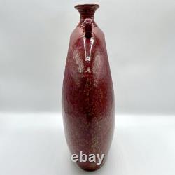 Large VTG Handmade Studio Pottery Art Vase Open Center Ceramic Sculpture Vessel