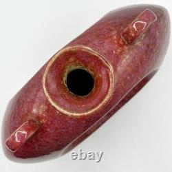 Large VTG Handmade Studio Pottery Art Vase Open Center Ceramic Sculpture Vessel