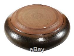 Large Vintage 1970 Bernard Ben Kypridakis California Studio Pottery Bowl 15 3/4
