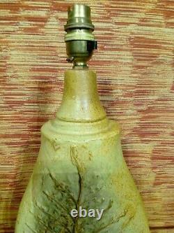 Large Vintage Bernard Rooke Lamp Base. MID Century Modern Stoneware