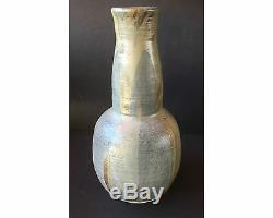 Large Vintage Hedley BC Canadian Studio Pottery Vase Signed RB BJS