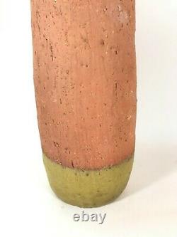 Large Vintage Mid Century Modern Brutalist Studio art Pottery Lamp