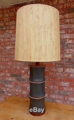 Large Vintage Mid Century Modern Martz Marshall Studios Ceramic Lamp Base