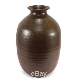 Large Vintage Minoru Nojima Studio Art Pottery Vase Berkeley California Artist