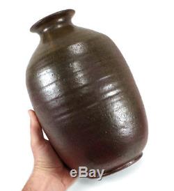 Large Vintage Minoru Nojima Studio Art Pottery Vase Berkeley California Artist