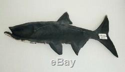 Large Vintage Raku Studio Pottery Fish Wall Plaque Signed & Dated