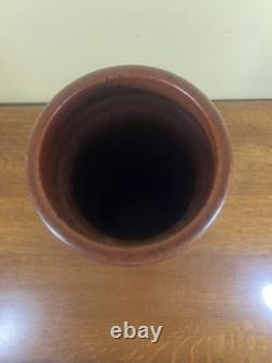 Large Vintage Signed Art Studio Pottery Vase Signed Val Cushing MCM