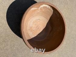 Large Vintage Studio Pottery Bowl Planter Hand Thrown 1960s Rustic Stoneware