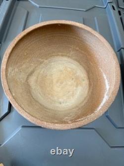 Large Vintage Studio Pottery Bowl Planter Hand Thrown 1960s Rustic Stoneware
