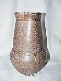 Large Vintage Studio Pottery Jug Salt Glaze Stoneware Signed To Base 9 High