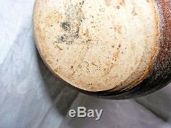 Large Vintage Studio Pottery Jug Salt Glaze Stoneware Signed To Base 9 High