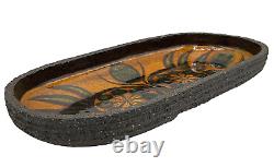 Large Vintage THOMAS TOFT MID CENTURY DANISH POTTERY BOWL STUDIO MODERN TRAY 16