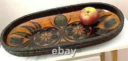 Large Vintage THOMAS TOFT MID CENTURY DANISH POTTERY BOWL STUDIO MODERN TRAY 16