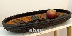 Large Vintage THOMAS TOFT MID CENTURY DANISH POTTERY BOWL STUDIO MODERN TRAY 16