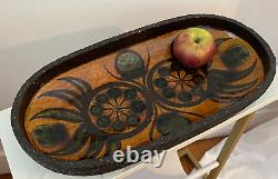 Large Vintage THOMAS TOFT MID CENTURY DANISH POTTERY BOWL STUDIO MODERN TRAY 16
