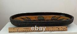 Large Vintage THOMAS TOFT MID CENTURY DANISH POTTERY BOWL STUDIO MODERN TRAY 16