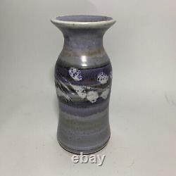 Large Vtg Richard Peeler Studio Pottery Vase Indiana Potter