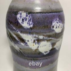 Large Vtg Richard Peeler Studio Pottery Vase Indiana Potter