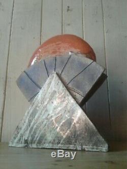 Large vintage'Brighton Studio' art pottery abstract sculpture