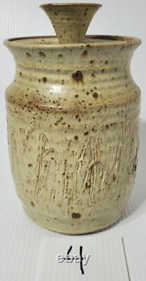 Late 1970's Studio Pottery Canister New Mexico Artist Elizabeth Birge