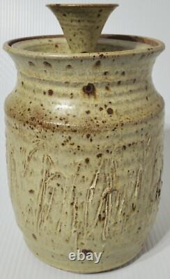Late 1970's Studio Pottery Canister New Mexico Artist Elizabeth Birge