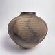 Leslie Jay Orenstein Studio Pottery Raku Round Vase Large 10.5h Chicago Vintage