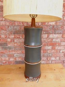 Lg 41 Vintage Mid Century Modern Martz Marshall Studios Ceramic Lamp Orig Shade