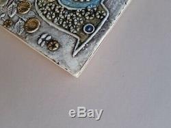 Lisa Larson birds wall plaque fagler vintage Swedish mid-century Gustavsberg