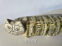 Lisa Larson cat sculpture original vintage Swedish art Gustavsberg Skansen MCM