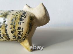 Lisa Larson cat sculpture original vintage Swedish art Gustavsberg Skansen MCM