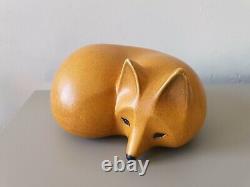 Lisa Larson fox original sculpture vintage Swedish art Gustavsberg Skansen MCM