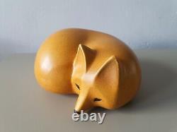 Lisa Larson fox original sculpture vintage Swedish art Gustavsberg Skansen MCM