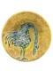 Livia Gorka Studio Pottery Bowl MCM Modernist Bird Hungary 8 Wall Art Vtg