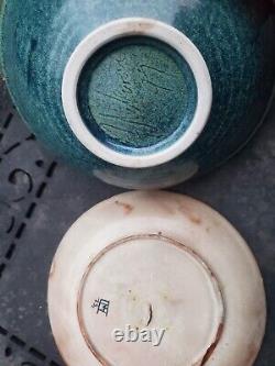Lot Collection 11 Studio Pottery Vases Plates Bowls Vintage Signed Artisan