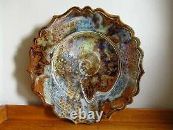 Lovely Decorative Vintage Studio Art Pottery Large Plate Charger By John Calver