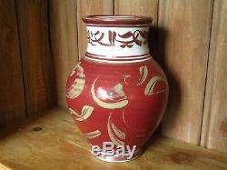Lovely Vintage Aldermaston Studio Art Pottery Nick Caiger-smith Red Lustre Vase
