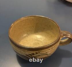 Lowerdown Pottery David Leach vintage studio pottery cup with handle