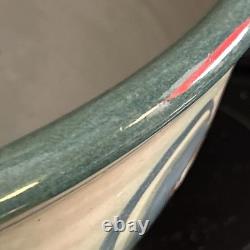 MASSIVE Vtg basin creek pottery patrick eckman pottery 16x8 Dough Bowl MUST SEE