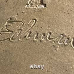 MASSIVE Vtg basin creek pottery patrick eckman pottery 16x8 Dough Bowl MUST SEE