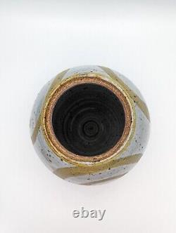 MCM 12 Jim Cantrell Lidded Pottery Jar Stoneware Signed Studio Art Pottery