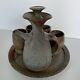 MCM Art Studio Hand Thrown Pottery Stoneware Glaze Teapot Cups