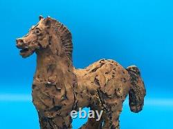 MCM Brutalist Bernard Rooke Horse Sculpture Mid Century Modern Studio Pottery
