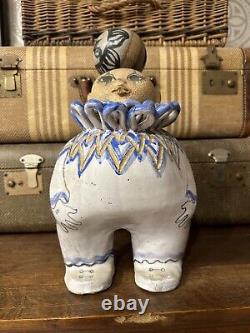 MCM JOAN AMPARAN California Studio POTTERY CLAY IN PARTICULAR Clown Signed