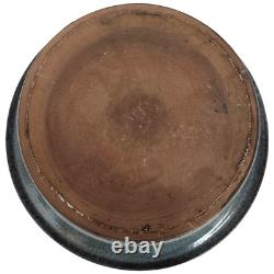 MCM Monumental Pacific Stoneware Bennett Welsh Signed Bowl Centerpiece Blue 14