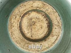 MCM Studio Pottery Bowl signed Abstract Modernist Handcrafted Pottery Eames Era