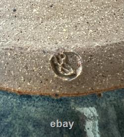 MCM Vintage Studio Pottery Stoneware Soup Tureen Ladle 6 Bowl Set Stamped