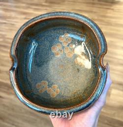 MCM Vintage Studio Pottery Stoneware Soup Tureen Ladle 6 Bowl Set Stamped